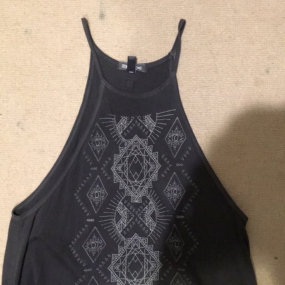 geometric pattern tank dress
